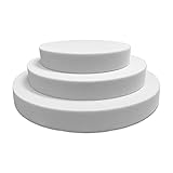 SEEBAUER living® Schaumstoffplatte Light rund | RG26/40 | Auflage für Möbel und Palettenmöbel | Rundes Schaumkissen aus PU-Schaum | Formstabil und langlebig | 44 x 6,0 cm