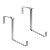 Blumenkastenhalterung Balkon – Made in Germany Blumenkastenhalter Edelstahl zur Anbringung an eckigen Balkongeländern – Für Kästen bis 20cm