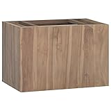 ZEYUAN Wand-Badschrank, Bad Kommode, Badezimmer Möbel, Badzimmer Schrank, Bad Schrank, Hängeschrank, Wandschrank, 60x39x40 cm Massivholz Teak