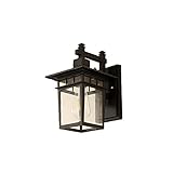 ZGDUGFU Retro Outdoor Wasserdichte E27 Wandlampe Garten Gateway Sconce Courtyard Korridor Villa Wohnbalkon Beleuchtung,Moderne Wandleuchte