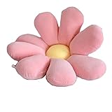 Giftik Sitzkissen in Gänseblümchen-Blumenform, gemütlich, faule Ischias, Bleicher, Sitze, Sesselpolster, Schmerzlinderung, Rückenkissen, Schlafkissen für Zuhause, Büro, Sofa, Autostuhl (Rosa, 40 cm)