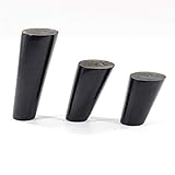 MIRODO 4 Stück Möbelfüße Möbelbeine, Tischbeine, rechtwinklige/schrägwinklige Sofabeine, aus massivem Holz, 2 mm Dicke Montageplatte, geeignet, schadstofffreie Beine, wasserdicht