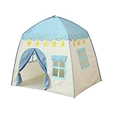 Spielzelte Kinderzelt für Drinnen Babyspielhaus Spielzelt Kinder Kinderzelt Spielzelt Mädchen Spielhaus Kinder Indoor 130 * 100 * 130CM Kinder Spielzelt Kinderspielzelt (Blau)