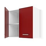 Générique Küchenoberschrank L 60 cm – Rot matt