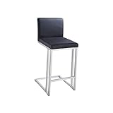 Moolo Zwei Barhocker Edelstahl gebürstet KTV Wasser Bar Transparent Bar Handy Shop Mall Counter Hochstuhl