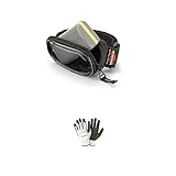 Kompatibel mit Aprilia Scarabeo 125 i.e. Handgelenk-Handgelenk-Halterung mit Klettverschluss, KAPPA KS961, schwarz, Maße LUN 90 x Höhe 55 x Prof. 30 mm