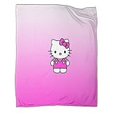 KAnduo Hello-Kitty Decke Fleece Wurfdecke Für Mädchen Jungen,Girls' Collection Alle Jahreszeiten Super Weiche Plüsch Wirft Decke Für Couch Schlafsofa Büro60x80inch(150x200cm)