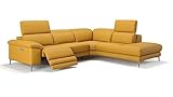 sofanella - Eckcouch Siena Ecksofa Ledersofa Relax