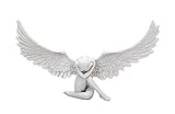 Nemesis Now Engel Figur sitzend 36 cm Angel Figurine Skulptur weiß