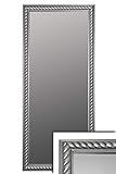 elbmöbel Spiegel Silber groß Vintage 162x72cm im Holzrahmen Shabby Chic Spiegelfläche