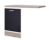 MMR Möbelumbau-Set Küche London - für vollintegrierten Geschirrspüler - Breite 110 cm - Anthrazit