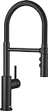 BLANCO 525793 CATRIS-S Flexo, Küchenarmatur in schwarz matt, Mischbatterie für die Küche, Hochdruck