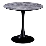 Runder Tisch aus Marmor, nordischer, moderner, einfacher Tisch, verhandeln, Büro, Kaffee, Zuhause, Tisch, Milch, Teeladen, kreativer Tisch (Größe: 70 cm)