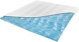 Meos® Gel-Schaum Topper 160x200cm für Matratzen & Boxspringbett - Made in Germany - hohes RG50 - Bezug bis 60°C waschbar - Matratzenauflage (160 x 200 cm)