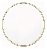 TONPOP Tischspiegel, Wandspiegel, Wandspiegel für Make-up, Badezimmer, Waschtisch, nordische Metallwand, runder Make-up-Spiegel, Kosmetikspiegel, Rasieren, Modedekoration, Kosmetikspiegel