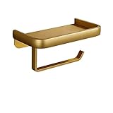 OUSIKA Toilettenpapierhalterständer, Toilettenpapierhalter for Aufhängen an der Wand mit Toilettenhalter und Plattform Papierablage (Color : 1)