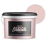 Craft Colors® 5L hochwertige Wandfarbe pastell rosa, Kreidefarbe made in Germany, DESIGN Collection No. 409 altrosa