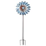 Windrad, 213cm Groß Windspiele FüR Den Garten, Wetterfest Und Standfest Gartenstecker Windrad, FüR Terrasse Und Garten