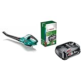Bosch Akku Laubbläser ALB 18 LI (18 V, 1,8 kg, 210 km/h Luftgeschwindigkeit) Schwarz/Grün & 18 Volt Ersatz Akku (2,5 Ah, kompatibel mit Allen Geräten des grünen Bosch Home & Garden 18 Volt Systems)