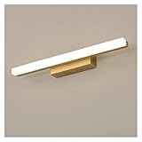 Wandleuchte Badezimmer Badezimmer Wasserdicht Luxus LED Lange Streifen Wandleuchte Gold Dekor Eitelkeit Make-up Licht Innenbeleuchtungskörper LED Spiegelleuchte, 41 cm (Größe: 56 cm) (A 41 cm)