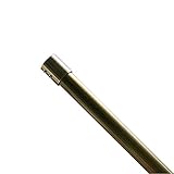Retro Duschvorhangstange Perforierte Kleiderstange Edelstahl Gardinenstange Gerade Stange Benutzerdefinierte nicht dehnbare Stange (Farbe: Gold Größe: 150 cm) (Bronze 150 cm)