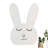 LOBOY Hasenstatue, entzückende Tischdekoration Hase mit langen Wimpern – minimalistische Dekoration für Osterhasen im Büro für Nordic Home Styles