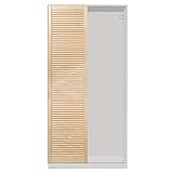 ben+camilla.com Lamellentür Schrankfront passend zu IKEA Pax Kleiderschrank 195 x 49,4 cm Kiefer Massivholz