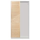 ben+camilla.com Lamellentür Schrankfront passend zu IKEA Pax Kleiderschrank 195 x 49,4 cm Kiefer Massivholz