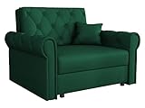 Mirjan24 Sofa Viva Roma I mit Schlaffunktion, einsitzer Polstersofa mit Bettkasten, Schlafsofa, Bettsofa inkl. Kissen, Wohnlandschaft, Farbauswahl (Kronos 19)