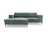 DOMO Collection Modica Ecksofa, moderne L-Form Eckcouch, Sofa Eckgarnitur, türkis, 244x173x83