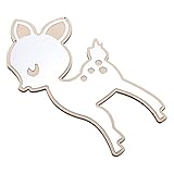 Asakkura Ornamente Kinderzimmer-Dekoration An Der Wand Montierter Kosmetikspiegel Kommode Für Babys Dekorative Spiegel Schlafzimmer-Waschtisch-Raumdekoration Wanddekoration