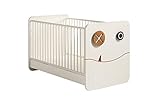 now! by hülsta minimo Babybett mit Federholzrahmen, 88cm H x 80cm B x 144cm T - Liegefläche 70cm x 140cm