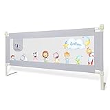 Kiddy dreams Bettgitter 120/150/180/200cm Bettschutzgitter Kinderbettgitter für Kinder Babybettgitter Sicherheitsschutz