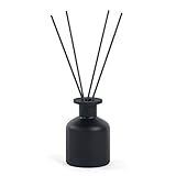 1 STÜCK 150 ml / 5 Unzen Leere Glasdiffusorflasche Aromatherapie-Glastopf Mini-Vasenbehälter Duftzubehör Verwendung für DIY-Ersatz-Reed-Diffusor-Sticksets (schwarz)