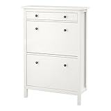 IKEA Hemnes Schuhschrank mit 2 Fächern, Weiß