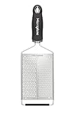 Microplane Küchenreibe mit Doppelklinge Grob & Fein - Made in USA - für Zitrusfrüchte, Hartkäse und harte Gewürze wie Muskatnuss und Zimtstange