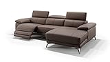 sofanella - Ecksofa Milano Ledercouch Eckcouch Eckgarnitur Leder