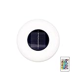 EUXXJJ Solarleuchten, LED-Schwimmbadlampe Solar-Schwimmleuchte Für Den Garten LED Gartenlampe Mit 16 Farben Wasserdicht Leuchtende Led-Kugel mit Fernbedienung für Teich, Party, Dekorationen
