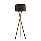 Lucande Tripod Stehlampe 'Auriane' (Skandinavisch) in Schwarz aus Textil u.a. für Wohnzimmer & Esszimmer (1 flammig, E27) - Stehleuchte, Floor Lamp, Standleuchte, Wohnzimmerlampe, Wohnzimmerlampe