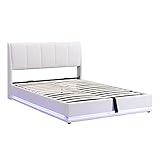 DDOY betten Komforthöhe Bett mit stauraum stabil rausfallschutz Bett Holz Bett mit stauraum Bett mit matratze 140x200 bettrahmen bettrahmen 140x200