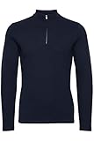 CASUAL FRIDAY CFTheis LS Pique Zipper Tee Herren Poloshirt Polohemd T-Shirt aus 100% Baumwolle, Größe:3XL, Farbe:Navy Blazer (193923)