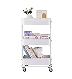 Rollwagen Küchenwagen Servierwagen 3-stufiger Rollwagen Aus Metall Mit Rädern, Mehrzweckwagen, Aufbewahrungsorganisator, Wagen, Küchenaufbewahrungswagen Für Badezimmer Küchenrollwagen Regalwagen ( Col