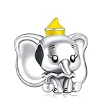 MGIUL Elephant Charms für Frauen Charm Armbänder, 925 Sterling Silber Cartoon Perlen Halloween Geburtstag Weihnachten Schmuck Geschenk für Mädchen