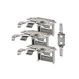 Victoria M. Standard Aluminium-Jalousie Ersatzteil-Set 1, 3 x Universalhalter inkl. Kindersicherung, Jalousien-Zubehör, Ersatzteile, aus Aluminium