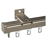 Vorhangstange Gardinen Schienensystem Gardinenstange Reibungslos Widerstandsfähig Gegen Verschleiß Und Abnutzung, Maximale Belastbarkeit 30KG Leise Ceiling Curtain Pole Brackets