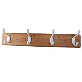 Deger Kleiderhaken NatüRliche Wand KleiderbüGel Hut Kleidung Tasche Rack Lagerung Regal SchlüSselhalter Veranstalter für HäNgende Garderobe Farbe