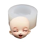 Apooke 3D Baby Gesicht Silikon Kuchen Form Fondant Zuckerpaste Diy Kopf Form Baby Gesicht Form Backen KüChe ZubehöR