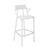 Kartell A.I. Stool Recycled, Hocker, Weiß, Höhe 108 cm