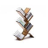 Zeitungsständer Magazinständer Kreativer Bogenbaum-förmiges Bücherregal-Büro-Wohnzimmer gebogener Display-Rack-Magazin-Rack-Buch-Rack aus Holz Zeitungshalter (Size : 5 Tier)