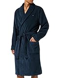 Tommy Hilfiger Herren Bademantel Baumwolle, Blau (Navy Blazer), L